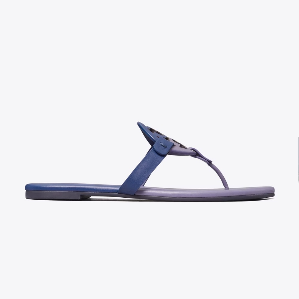 💯% AUTHENTIC TORY BURCH MILLER SOFT BICOLOR SANDAL - Picture 2 of 4